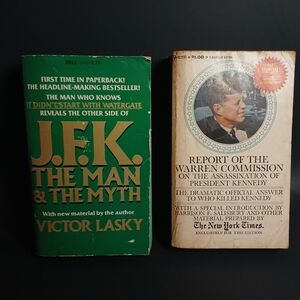 John F Kennedy paper back books, lot of two books